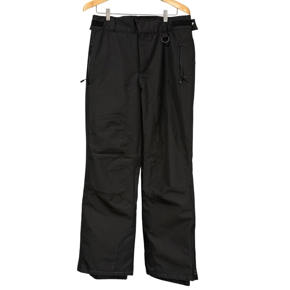 Rawik Snow Pants Men's Medium Black Insulated Ski Snowboard Adjustable Waist Zip